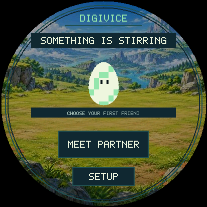 Simulator egg selection screen